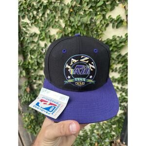 Vintage NWTS Drew Pearson Wool Utah Jazz Snapback Hat